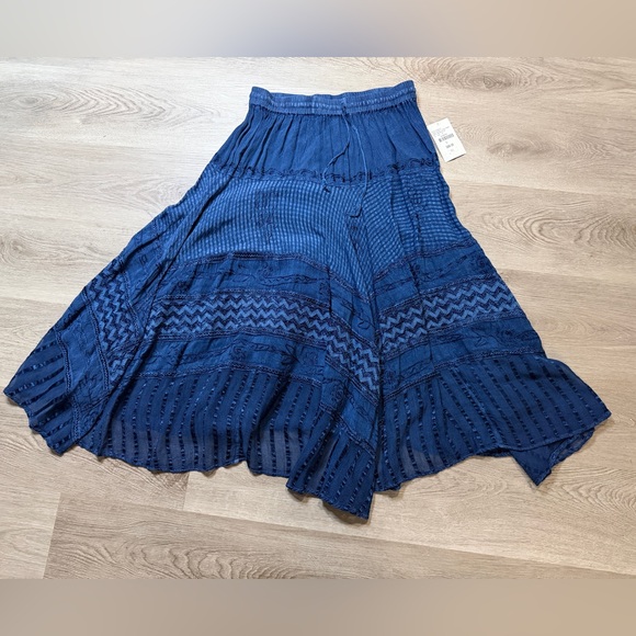 Papa Vancouver Dresses & Skirts - Elegant Blue A-Line Skirt